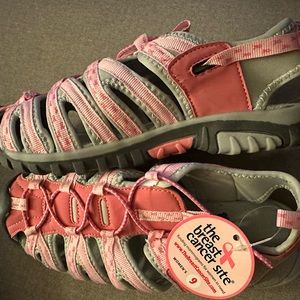 Breast cancer pink ribbon women’s shoes